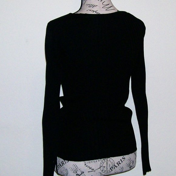 NWT Black Sweater Top - Picture 2 of 5